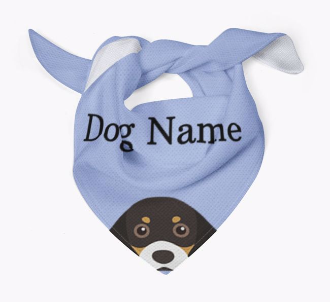 Personalized Dog Bandana with Peeking Yappicons for {dogsName}